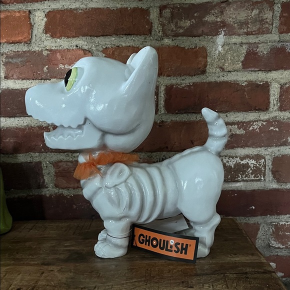 White skeleton Dog Figurine - Picture 1 of 8